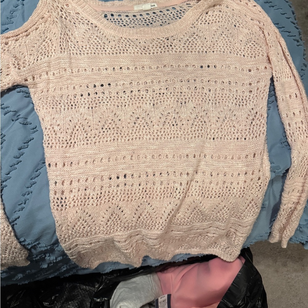 Garage Light Pink Knit Sweater